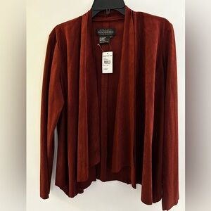 Live a Little Open Front waterfall Jacket from Nordstrom feel is sueded NWT